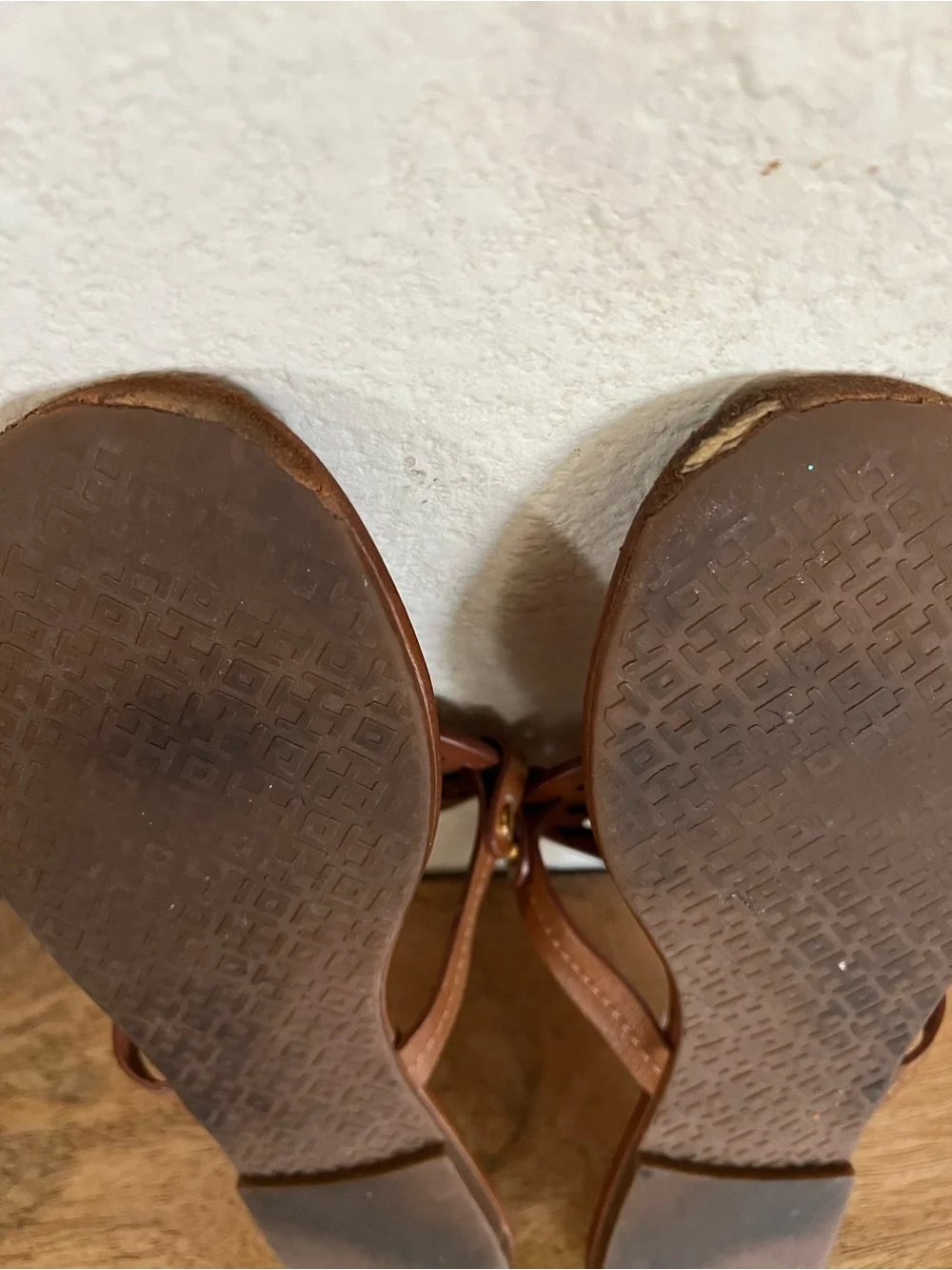 Tory Burch Miller Brown Leather Sandals Size 11 M